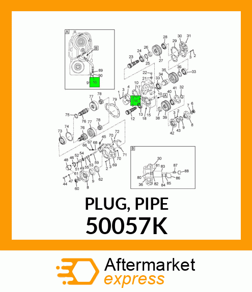 PLUG, PIPE 50057K