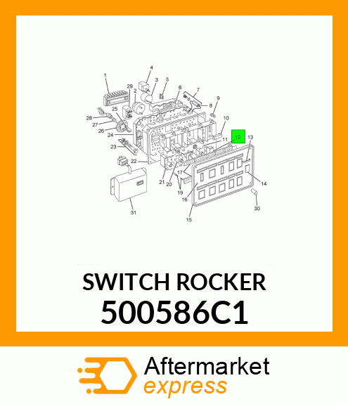 SWITCH ROCKER 500586C1