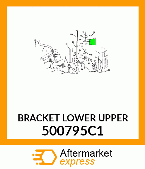 BRACKET LOWER UPPER 500795C1