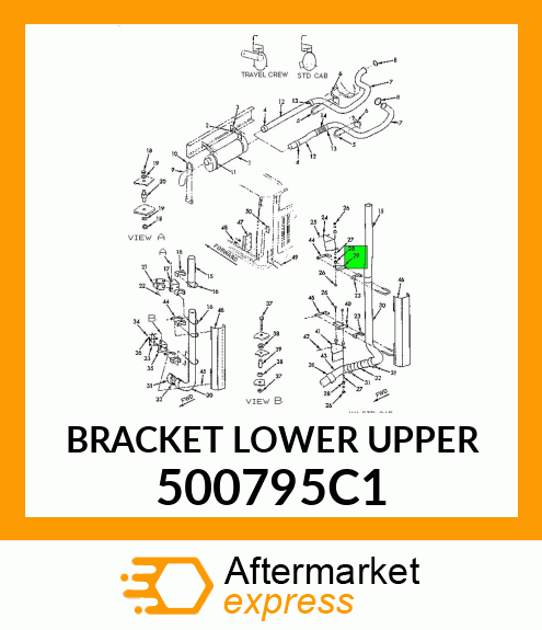BRACKET LOWER UPPER 500795C1