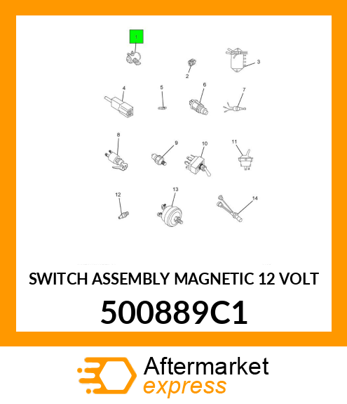 SWITCH ASSEMBLY MAGNETIC 12 VOLT 500889C1