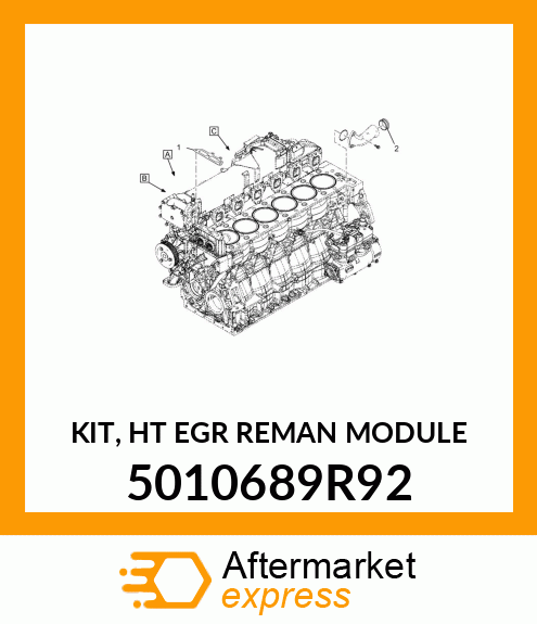 KIT, HT EGR REMAN MODULE 5010689R92