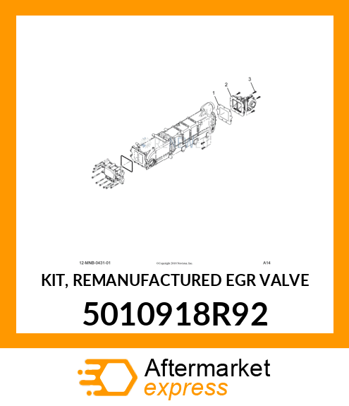 KIT, REMANUFACTURED EGR VALVE 5010918R92