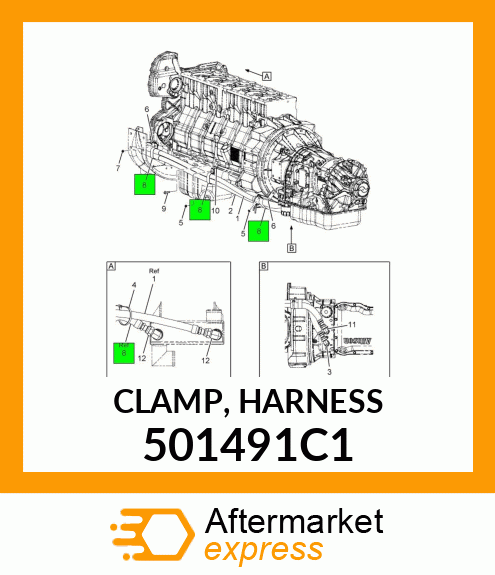 CLAMP, HARNESS 501491C1