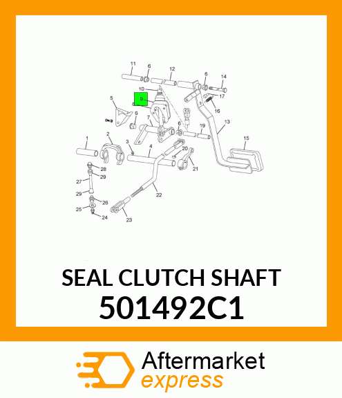 SEAL CLUTCH SHAFT 501492C1