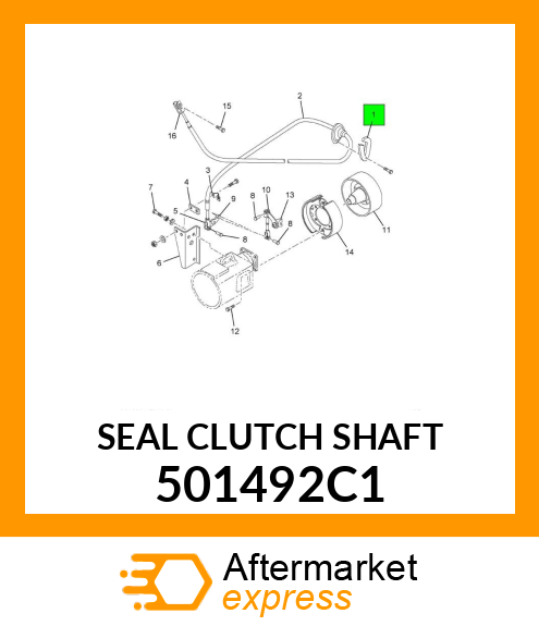 SEAL CLUTCH SHAFT 501492C1