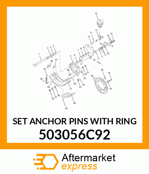 SET ANCHOR PINS WITH RING 503056C92