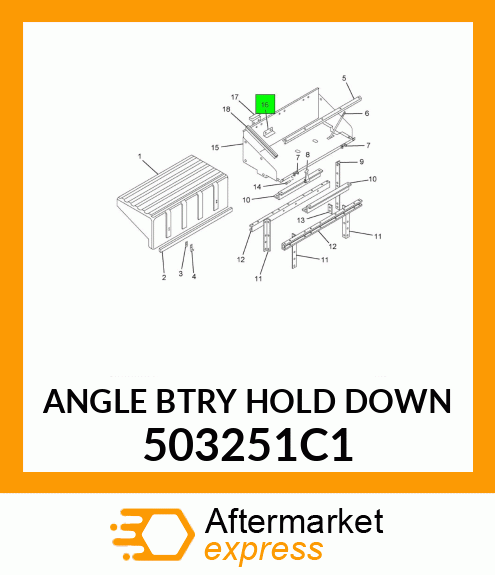 ANGLE BTRY HOLD DOWN 503251C1