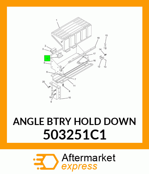 ANGLE BTRY HOLD DOWN 503251C1