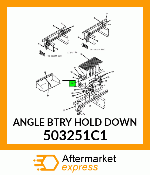 ANGLE BTRY HOLD DOWN 503251C1