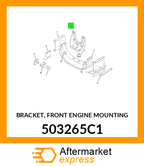 BRACKET, FRONT ENGINE MOUNTING 503265C1