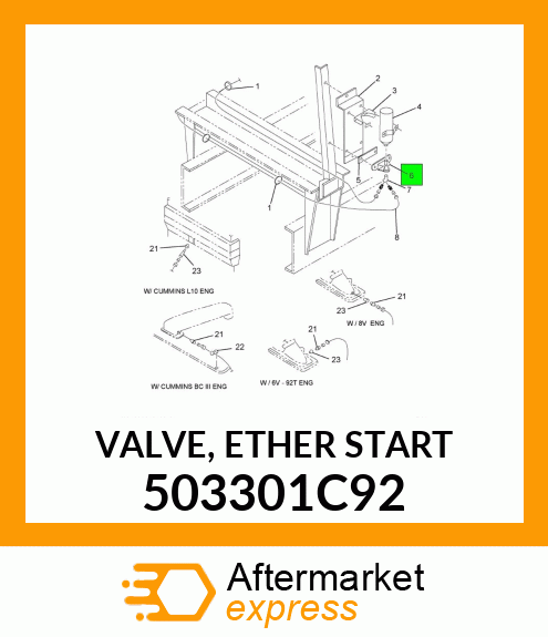 VALVE, ETHER START 503301C92
