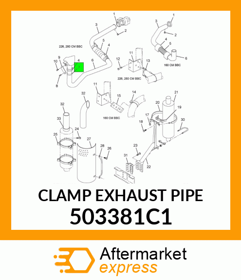 CLAMP EXHAUST PIPE 503381C1