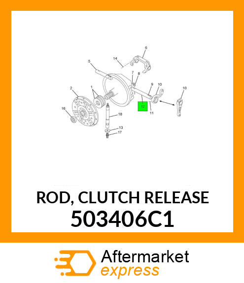 ROD, CLUTCH RELEASE 503406C1