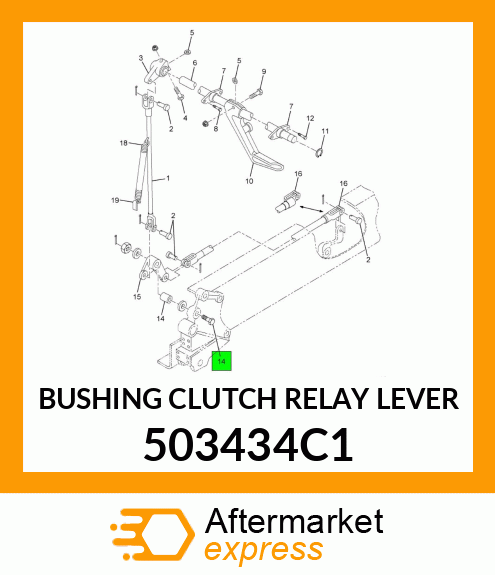 BUSHING CLUTCH RELAY LEVER 503434C1