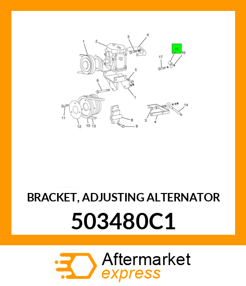 BRACKET, ADJUSTING ALTERNATOR 503480C1