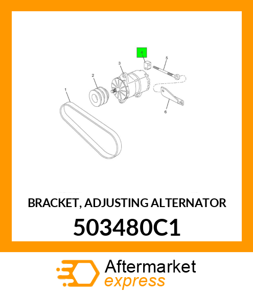 BRACKET, ADJUSTING ALTERNATOR 503480C1