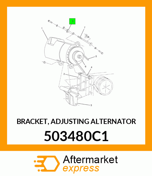 BRACKET, ADJUSTING ALTERNATOR 503480C1