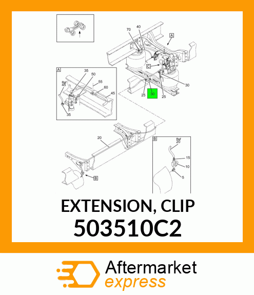 EXTENSION, CLIP 503510C2