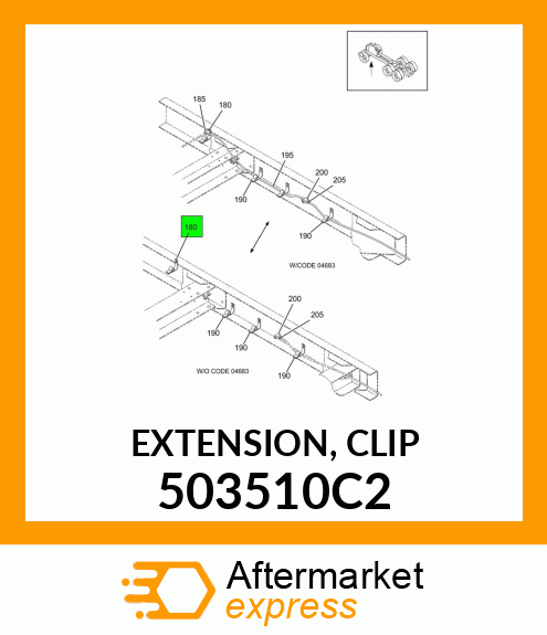 EXTENSION, CLIP 503510C2