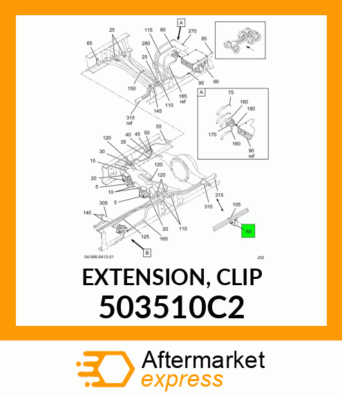 EXTENSION, CLIP 503510C2