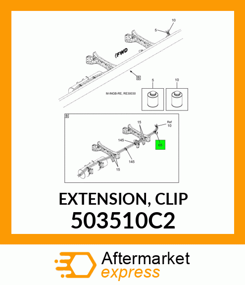 EXTENSION, CLIP 503510C2