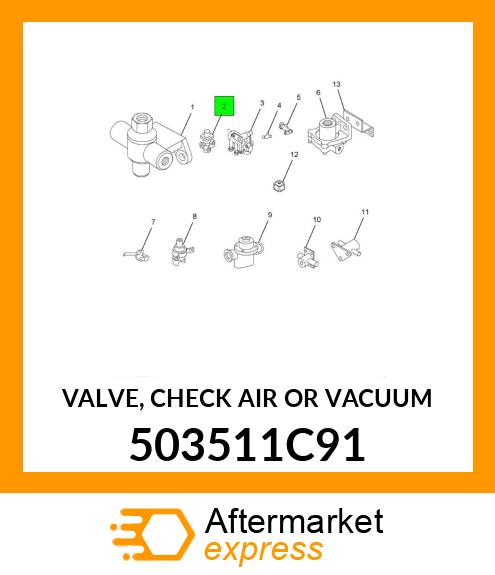 VALVE, CHECK AIR OR VACUUM 503511C91