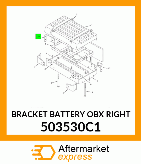 BRACKET BATTERY OBX RIGHT 503530C1