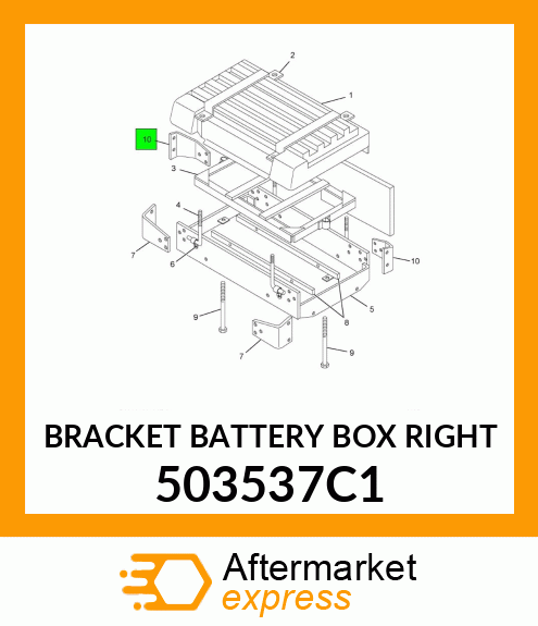 BRACKET BATTERY BOX RIGHT 503537C1