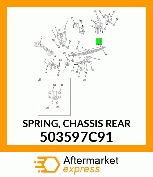 SPRING, CHASSIS REAR 503597C91