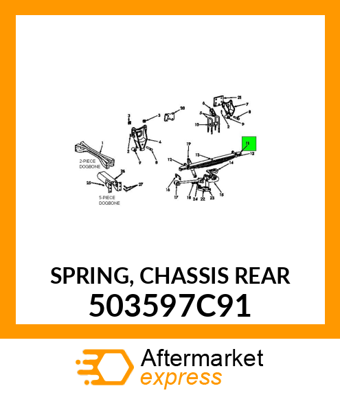 SPRING, CHASSIS REAR 503597C91