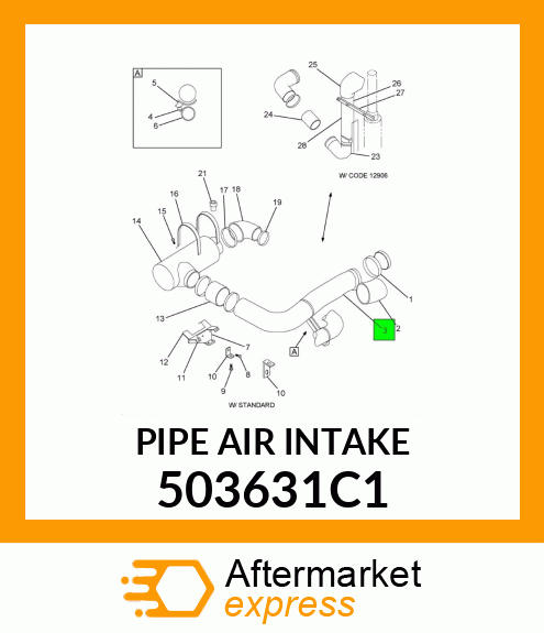 PIPE AIR INTAKE 503631C1