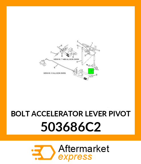 BOLT ACCELERATOR LEVER PIVOT 503686C2