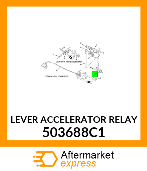 LEVER ACCELERATOR RELAY 503688C1