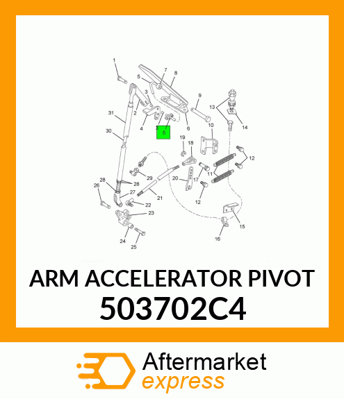ARM ACCELERATOR PIVOT 503702C4