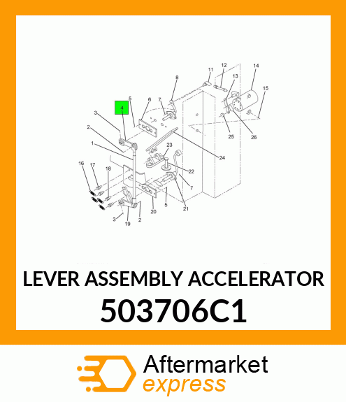 LEVER ASSEMBLY ACCELERATOR 503706C1