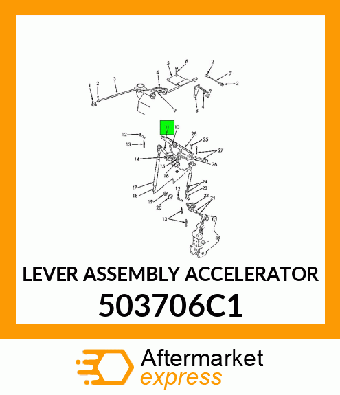 LEVER ASSEMBLY ACCELERATOR 503706C1