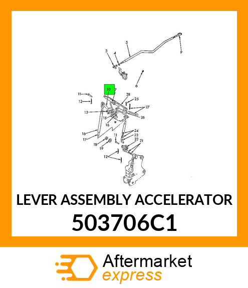 LEVER ASSEMBLY ACCELERATOR 503706C1