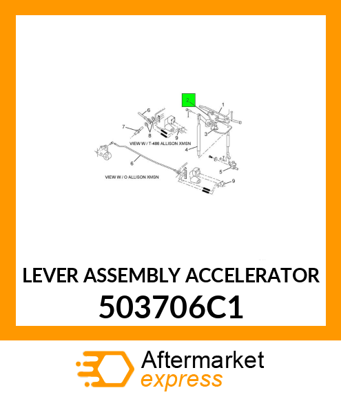 LEVER ASSEMBLY ACCELERATOR 503706C1