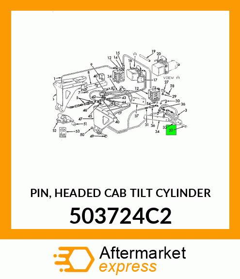 PIN, HEADED CAB TILT CYLINDER 503724C2