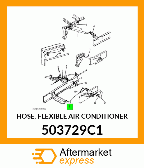 HOSE, FLEXIBLE AIR CONDITIONER 503729C1