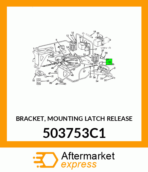 BRACKET, MOUNTING LATCH RELEASE 503753C1