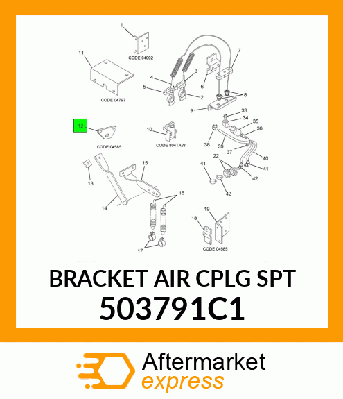 BRACKET AIR CPLG SPT 503791C1