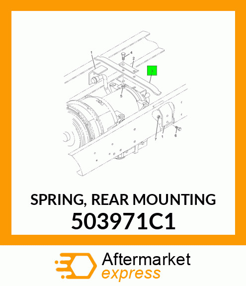 SPRING, REAR MOUNTING 503971C1
