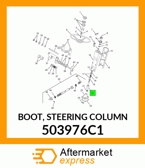 BOOT, STEERING COLUMN 503976C1