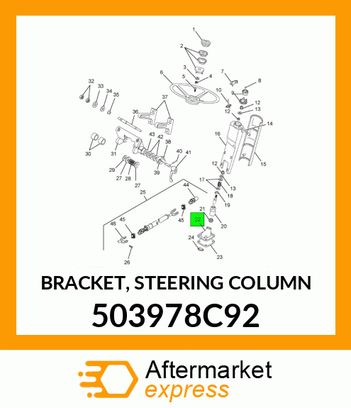 BRACKET, STEERING COLUMN 503978C92