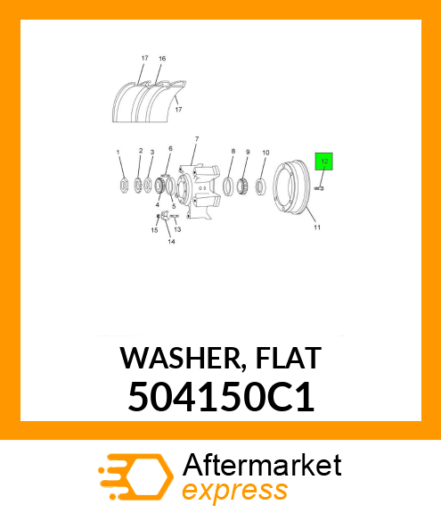WASHER, FLAT 504150C1