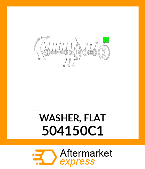 WASHER, FLAT 504150C1