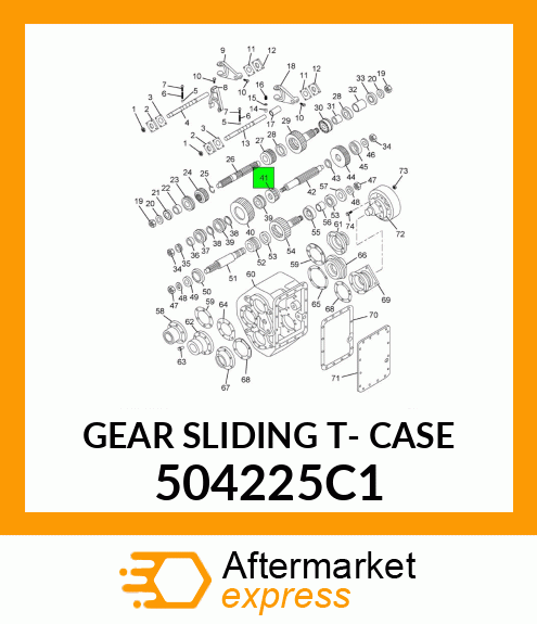 GEAR SLIDING T- CASE 504225C1