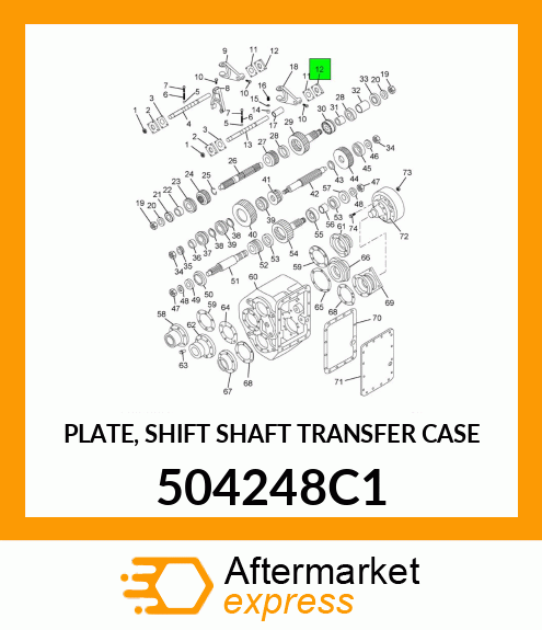 PLATE, SHIFT SHAFT TRANSFER CASE 504248C1